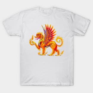 Singha Winged Lion Temple Guardian T-Shirt